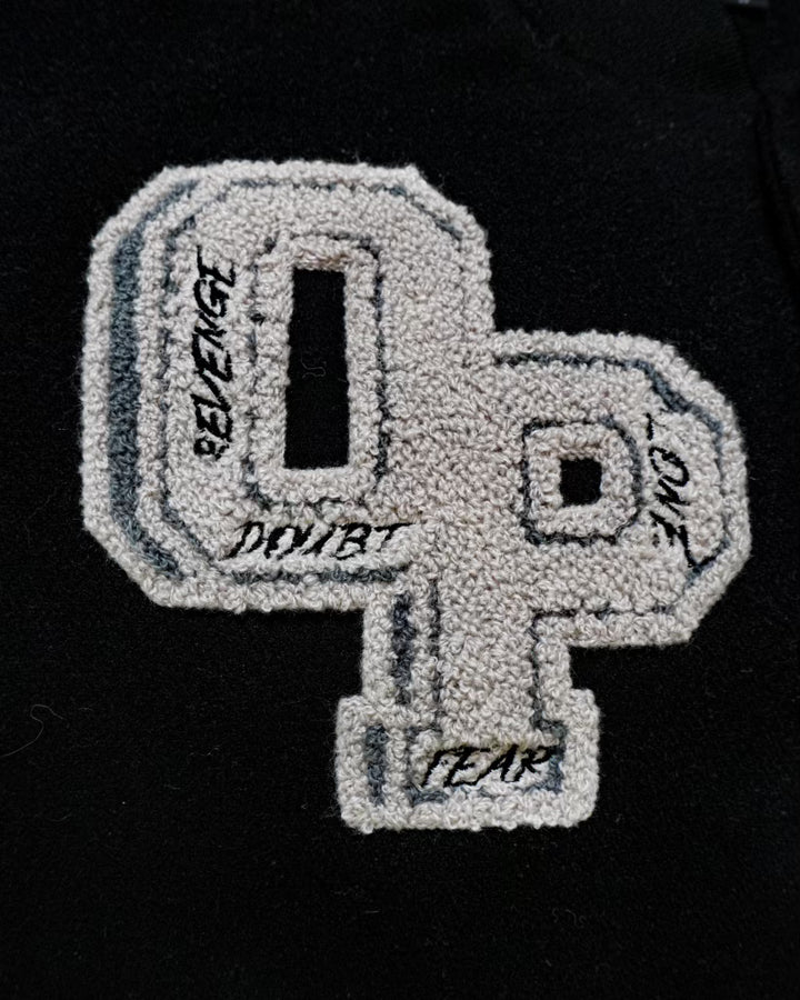 DESTINED Black Varsity Jacket