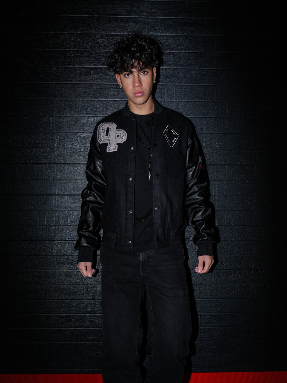 DESTINED Black Varsity Jacket